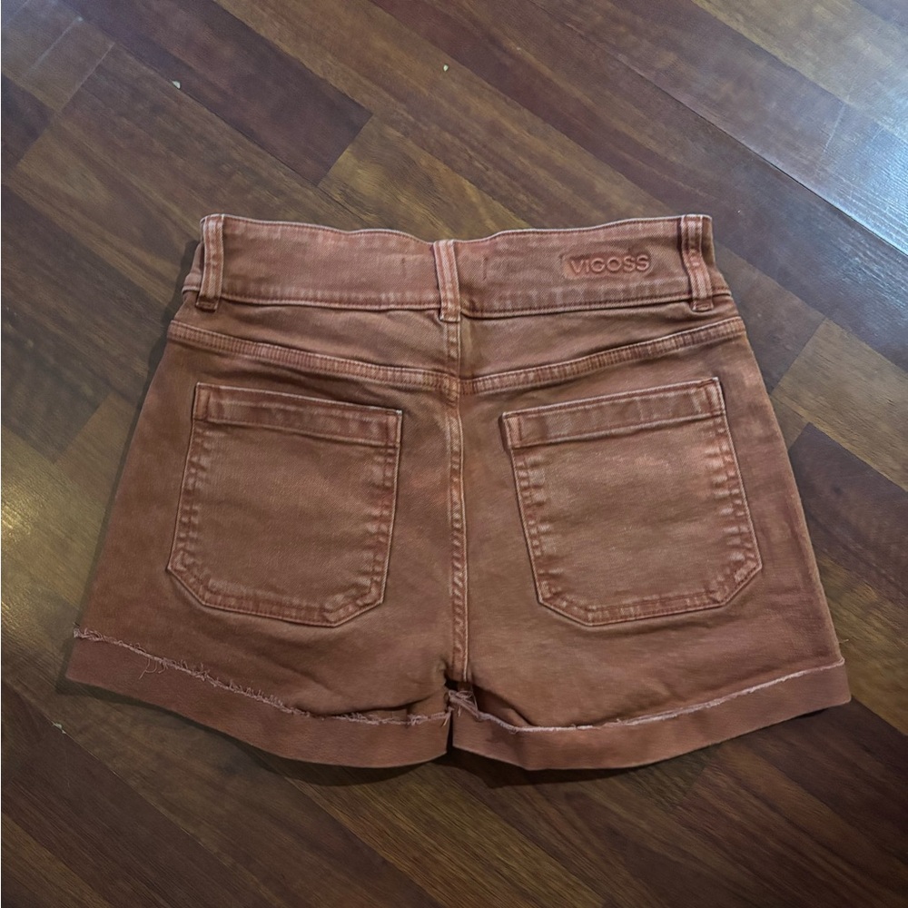 Women's Marley Rust Roll-Cuff Denim Shorts - Picture 4 of 4